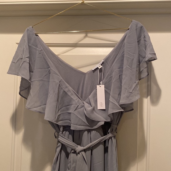 Baltic Born Katya Ruffle Maxi Dress, Light Blue, M, NWTs! - Picture 2 of 3